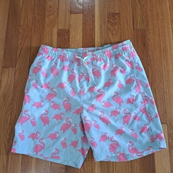 Elysian Other - Elysian Supply Co Men's Size 32 Waist Swim Trunks Shorts Flamingo Blue Pink UPF